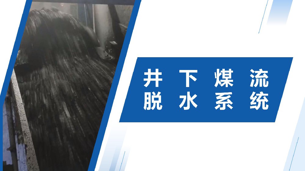 井下煤流脱水系统